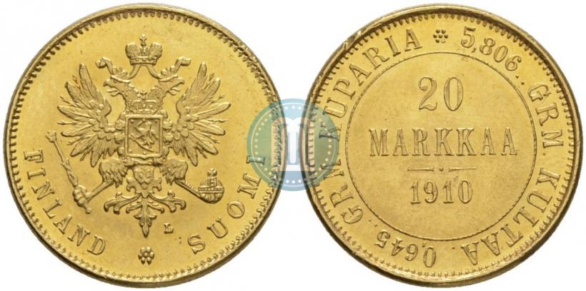 Picture 20 markkaa 1910 year L 