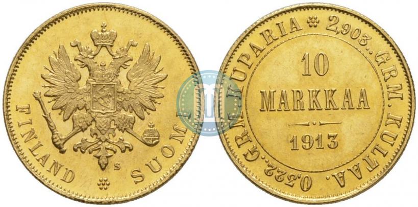 Picture 10 markkaa 1913 year S 