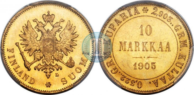 Picture 10 markkaa 1905 year L 
