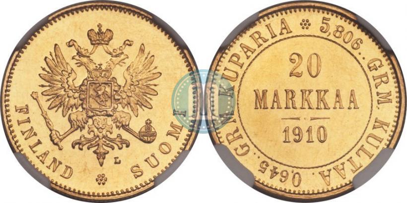 Picture 20 markkaa 1910 year L 