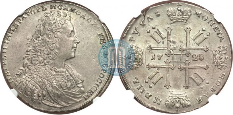 Фото 1 рубль 1728 года  "Тип 1728"