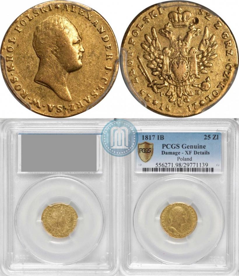 Picture 25 złotych 1817 year IB 