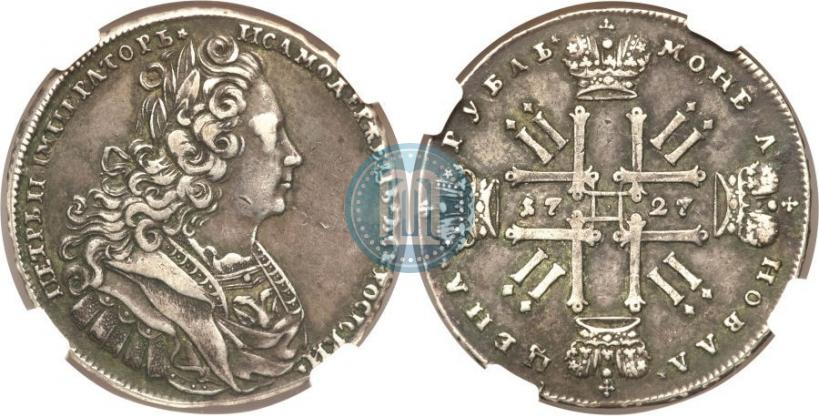 Picture 1 rouble 1727 year  "Moscow type"