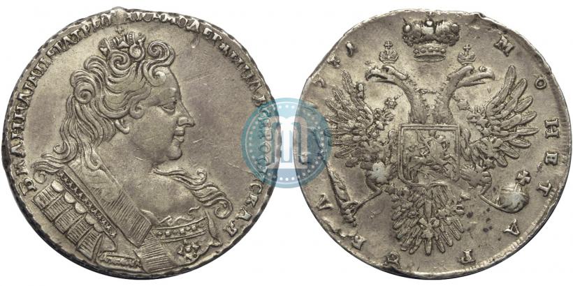Picture 1 rouble 1731 year  