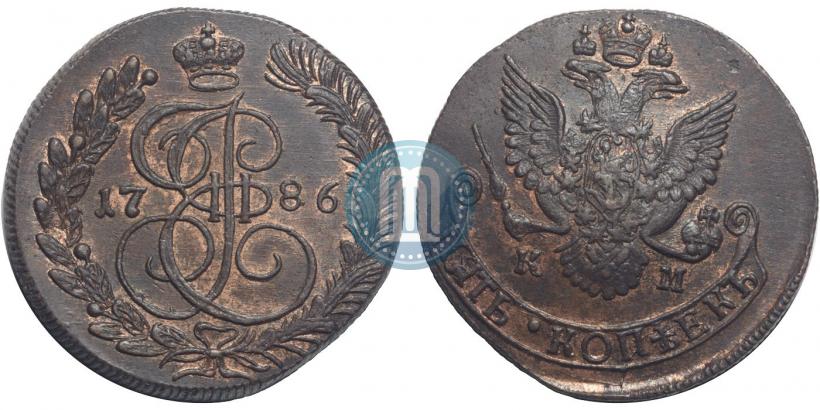 Picture 5 kopecks 1786 year КМ 
