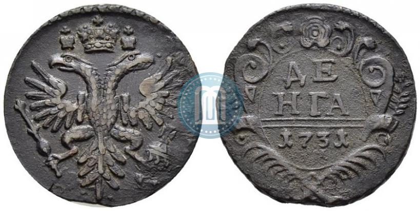 Фото Денга 1731 года  