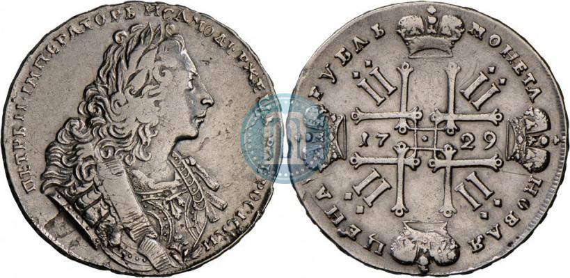 Фото 1 рубль 1729 года  "Тип 1729"