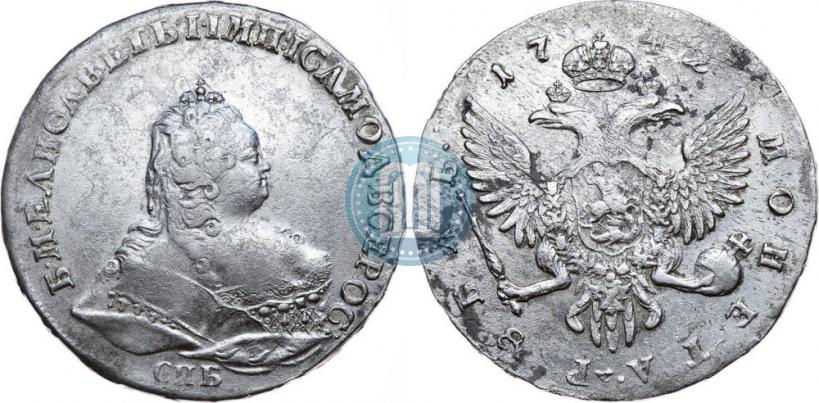 Picture 1 rouble 1742 year СПБ 