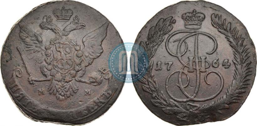 Picture 5 kopecks 1764 year ММ 