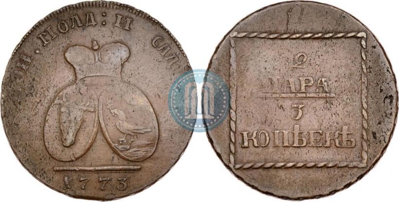 Фото 2 пара - 3 копейки 1773 года  