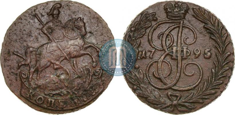 Picture 1 kopeck 1795 year  