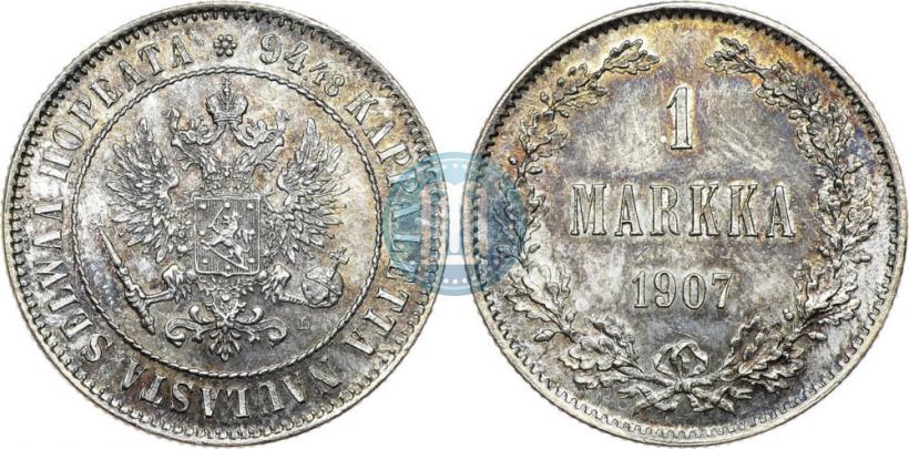 Picture 1 markka 1907 year L 