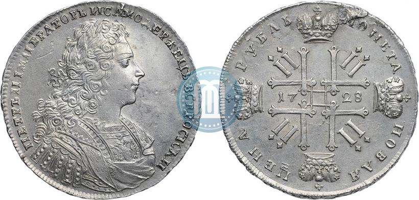Фото 1 рубль 1728 года  "Тип 1728"