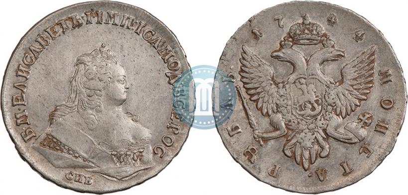 Picture 1 rouble 1744 year СПБ 