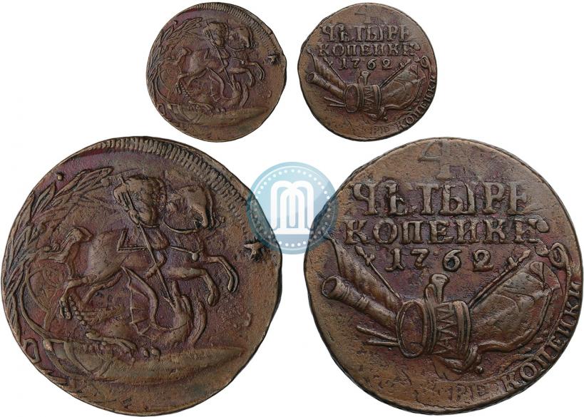 Фото 4 копейки 1762 года  