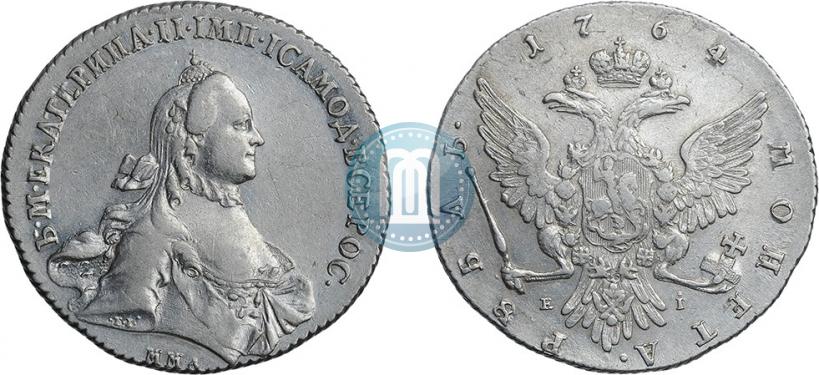 Фото 1 рубль 1764 года ММД-EI 