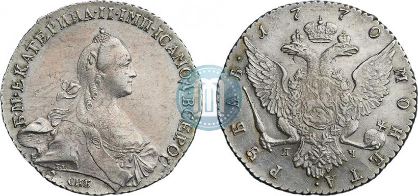 Фото 1 рубль 1770 года СПБ-ЯЧ 