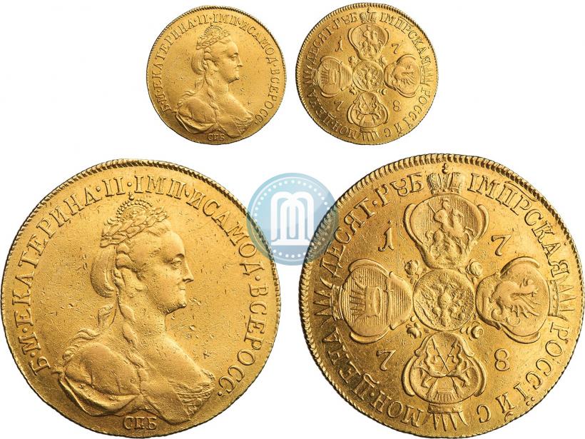 Фото 10 рублей 1778 года СПБ 