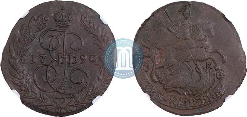 Фото 2 копейки 1790 года ЕМ 