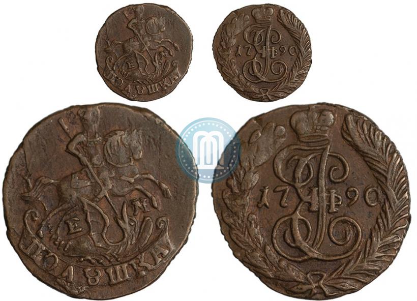 Фото Полушка 1790 года ЕМ 