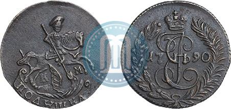 Фото Полушка 1790 года КМ 
