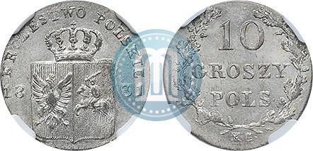 Picture 10 groszy 1831 year KG "Polish uprising"