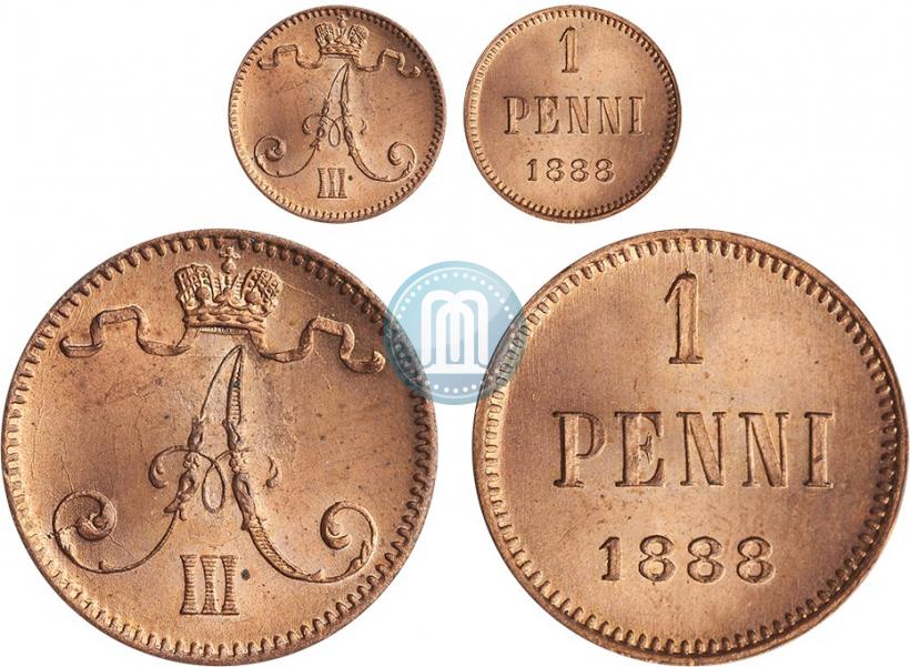 Picture 1 penni 1888 year  