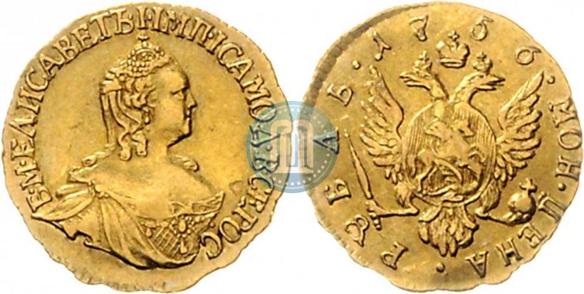 Picture 1 rouble 1756 year  