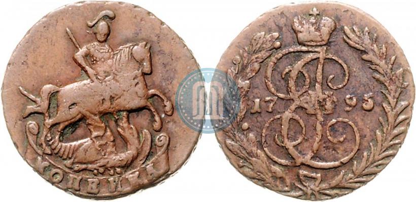 Picture 1 kopeck 1795 year  