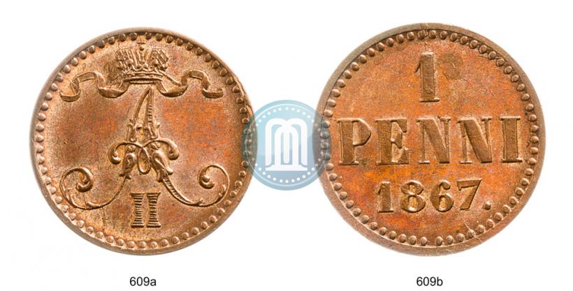 Picture 1 penni 1867 year  