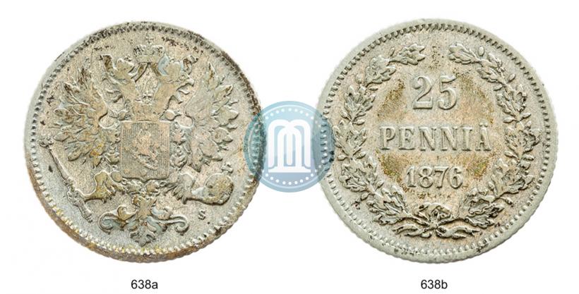 Picture 25 pennia 1876 year S 