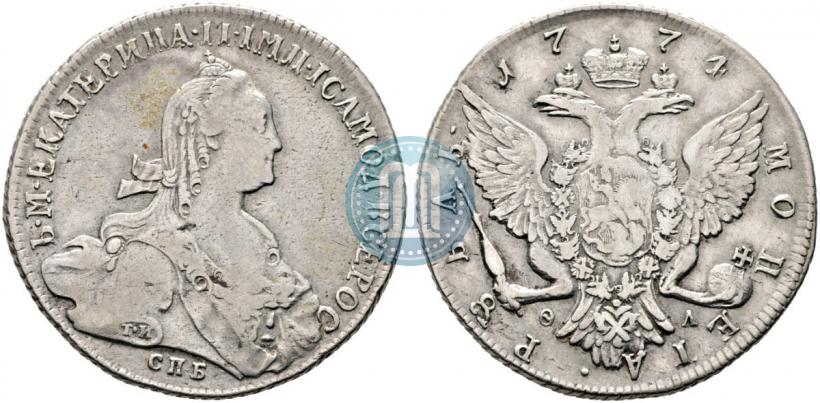 Picture 1 rouble 1774 year СПБ-ФЛ 