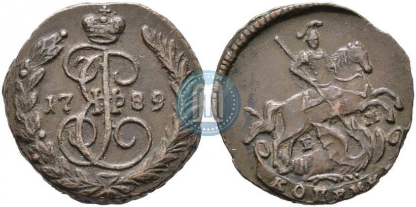 Фото 1 копейка 1789 года ЕМ 