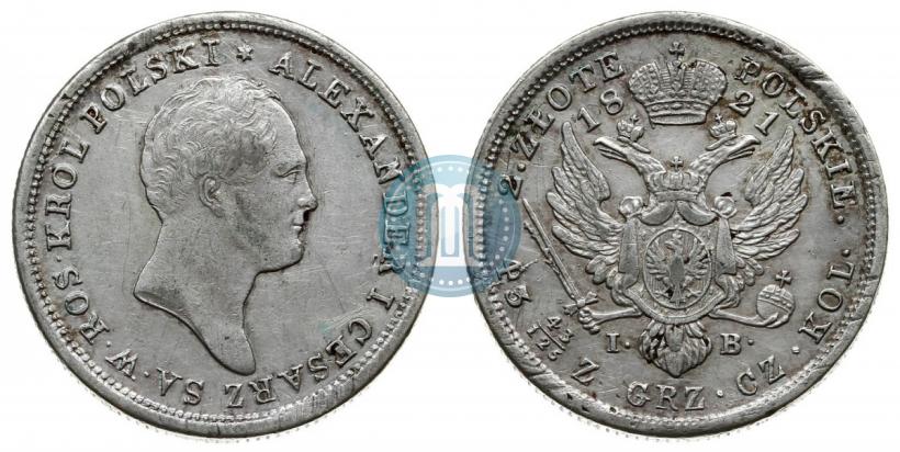 Picture 2 złote 1821 year IB 