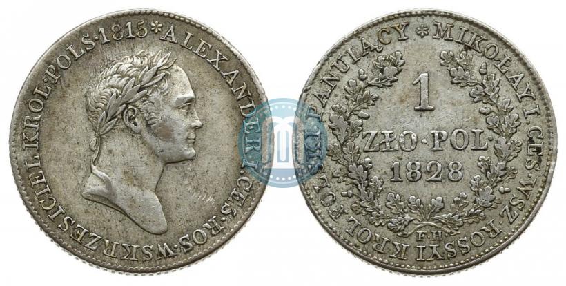 Picture 1 złoty 1828 year FH 
