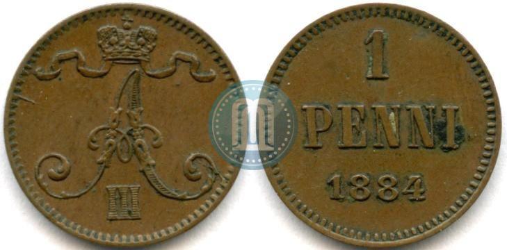 Фото 1 пенни 1884 года  