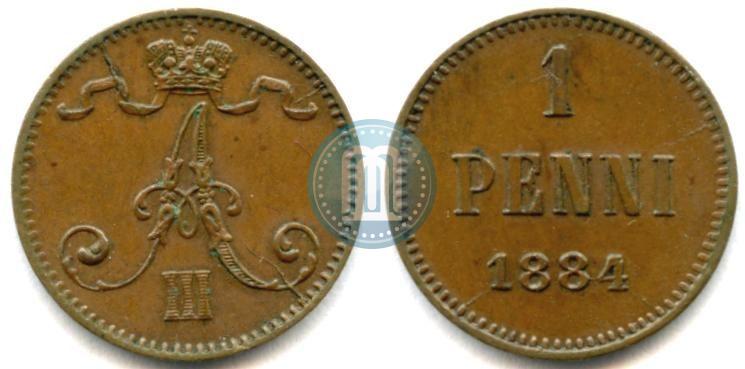Picture 1 penni 1884 year  