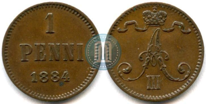 Picture 1 penni 1884 year  