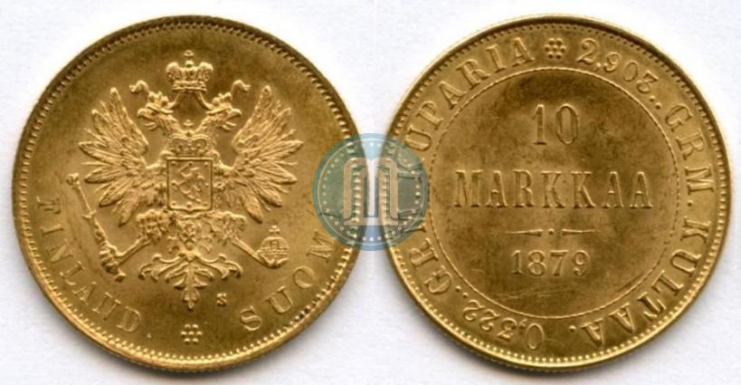 Picture 10 markkaa 1879 year S 
