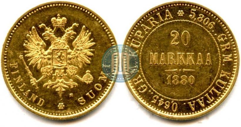 Picture 20 markkaa 1880 year S 