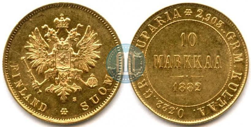 Picture 10 markkaa 1882 year S 