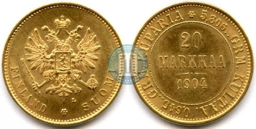 Picture 20 markkaa 1904 year L 