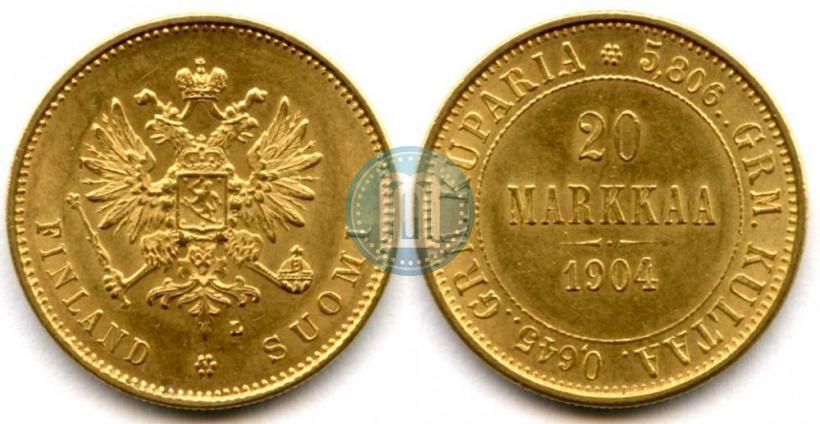 Picture 20 markkaa 1904 year L 