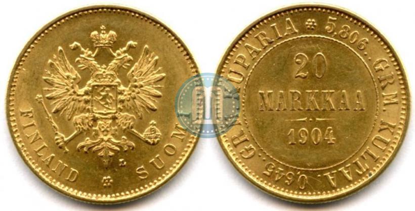 Picture 20 markkaa 1904 year L 