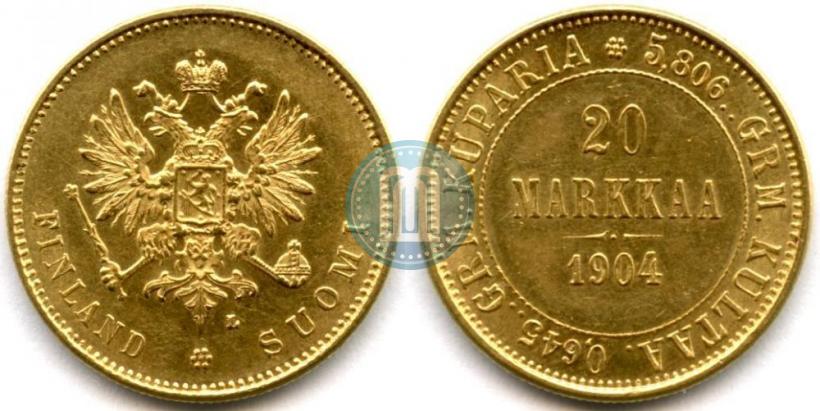 Picture 20 markkaa 1904 year L 