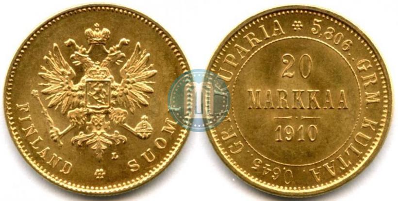 Picture 20 markkaa 1910 year L 