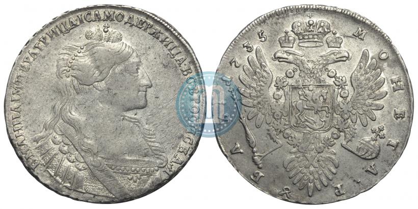 Picture 1 rouble 1735 year  