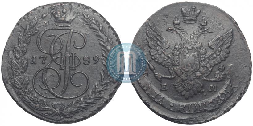 Фото 5 копеек 1789 года ЕМ 