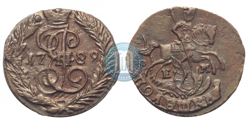 Фото Полушка 1789 года ЕМ 