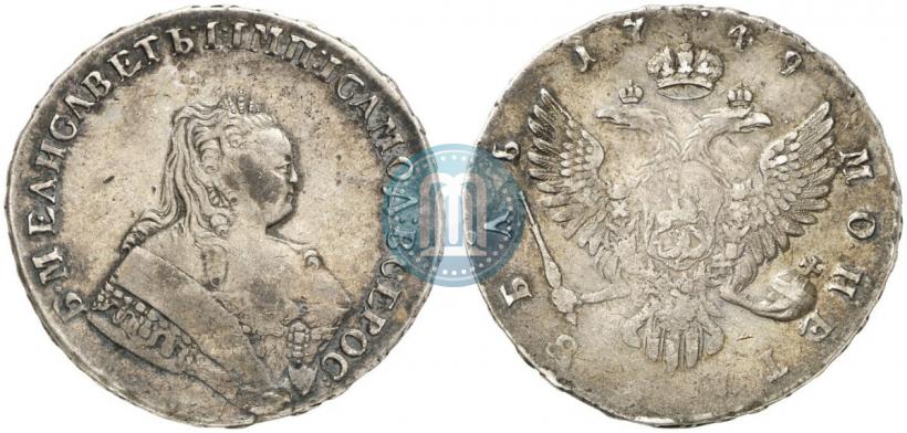 Picture 1 rouble 1749 year ММД 